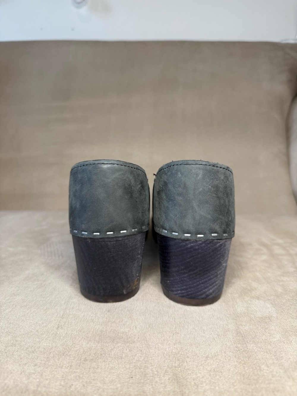 Sandgrens Handmade Swedish Wood Heel Closed-Back Bridget Clogs for Women Size 39 - Picture 5 of 14